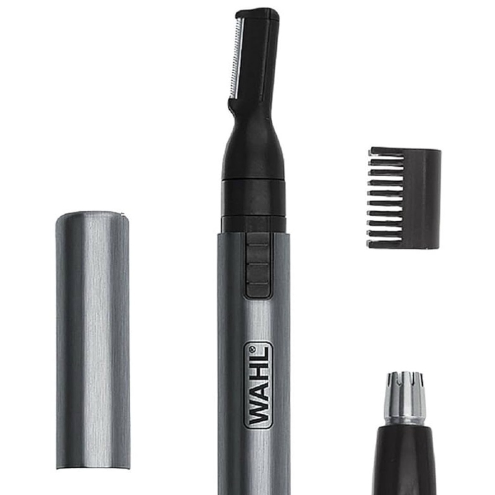 Wahl Silver Men's Grooming Trimmer Micro Groomsman 2-In-1 Precision Detailer